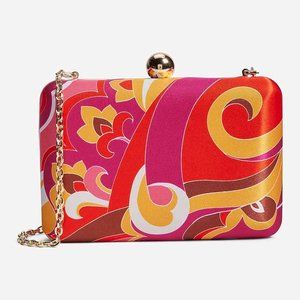NWT Express Paisley Retro Print Clutch